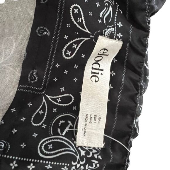 Elodie Paisley printed halter mini dress Ladies size xl extra large Black - Picture 4 of 5